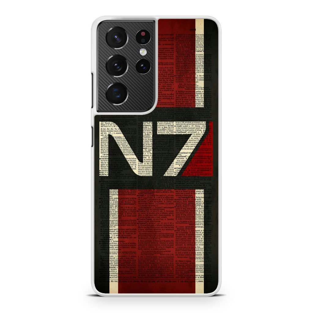 Mass Effect N7 Text Cover Samsung Galaxy S21 / S21 Plus / S21 Ultra / S21 FE Case - Image 2