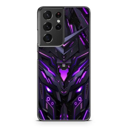 Mecha Dark Purple Armor Cover Samsung Galaxy S21 / S21 Plus / S21 Ultra / S21 FE Case