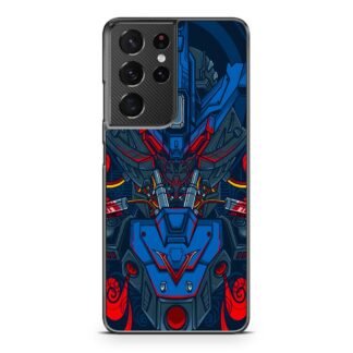 Mecha Red Blue Armor Cover Samsung Galaxy S21 / S21 Plus / S21 Ultra / S21 FE Case