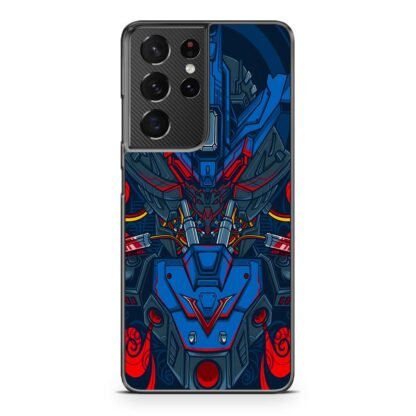 Mecha Red Blue Armor Cover Samsung Galaxy S21 / S21 Plus / S21 Ultra / S21 FE Case
