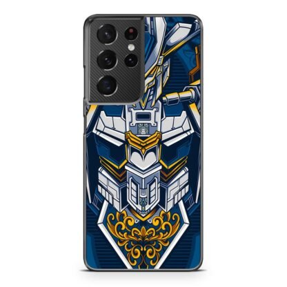Mecha Torso Armor Gold Blue Samsung Galaxy S21 / S21 Plus / S21 Ultra / S21 FE Case