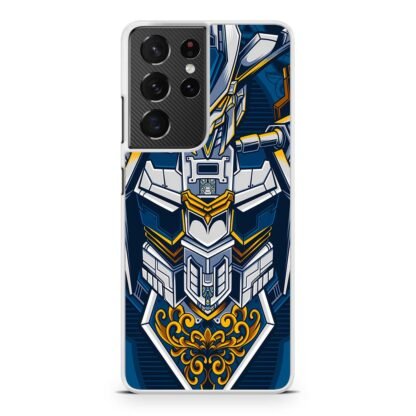 Mecha Torso Armor Gold Blue Samsung Galaxy S21 / S21 Plus / S21 Ultra / S21 FE Case - Image 2