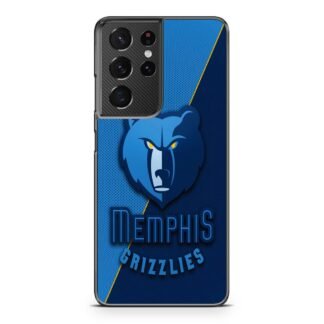 Memphis Grizzlies Carbon Logo Samsung Galaxy S21 / S21 Plus / S21 Ultra / S21 FE Case