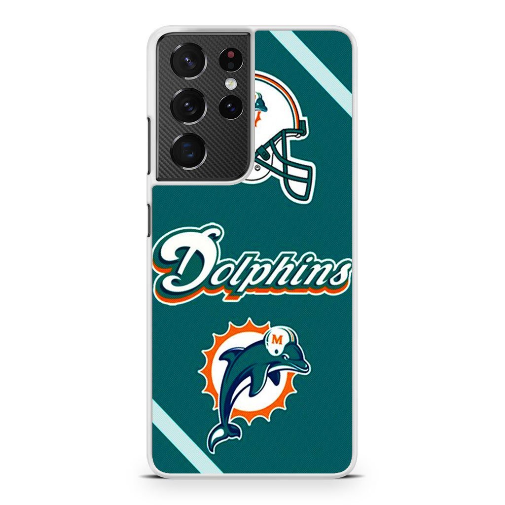 Miami Dolphins NFL Logo Samsung Galaxy S21 / S21 Plus / S21 Ultra / S21 FE Case - Image 2