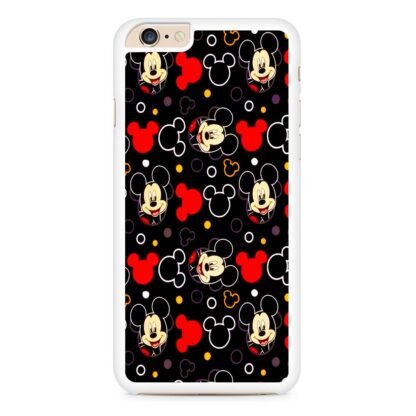 Mickey Mouse Black Minimalistic iPhone 6 / 6S / 6 Plus / 6S Plus Case - Image 2