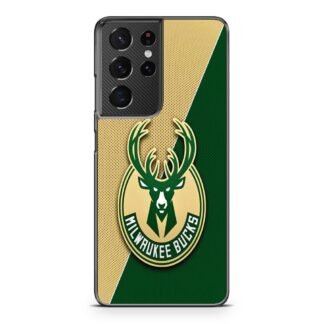 Milwaukee Bucks Carbon Logo Samsung Galaxy S21 / S21 Plus / S21 Ultra / S21 FE Case