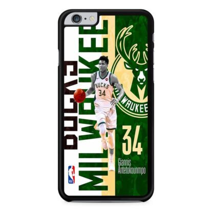 Milwaukee Bucks Giannis Antetokounmpo iPhone 6 / 6S / 6 Plus / 6S Plus Case