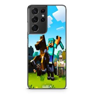 Minecraft Diamond Warrior Samsung Galaxy S21 / S21 Plus / S21 Ultra / S21 FE Case