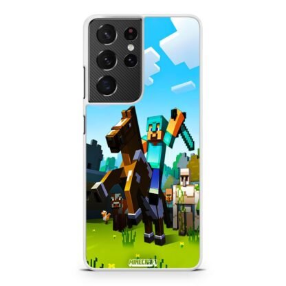 Minecraft Diamond Warrior Samsung Galaxy S21 / S21 Plus / S21 Ultra / S21 FE Case - Image 2