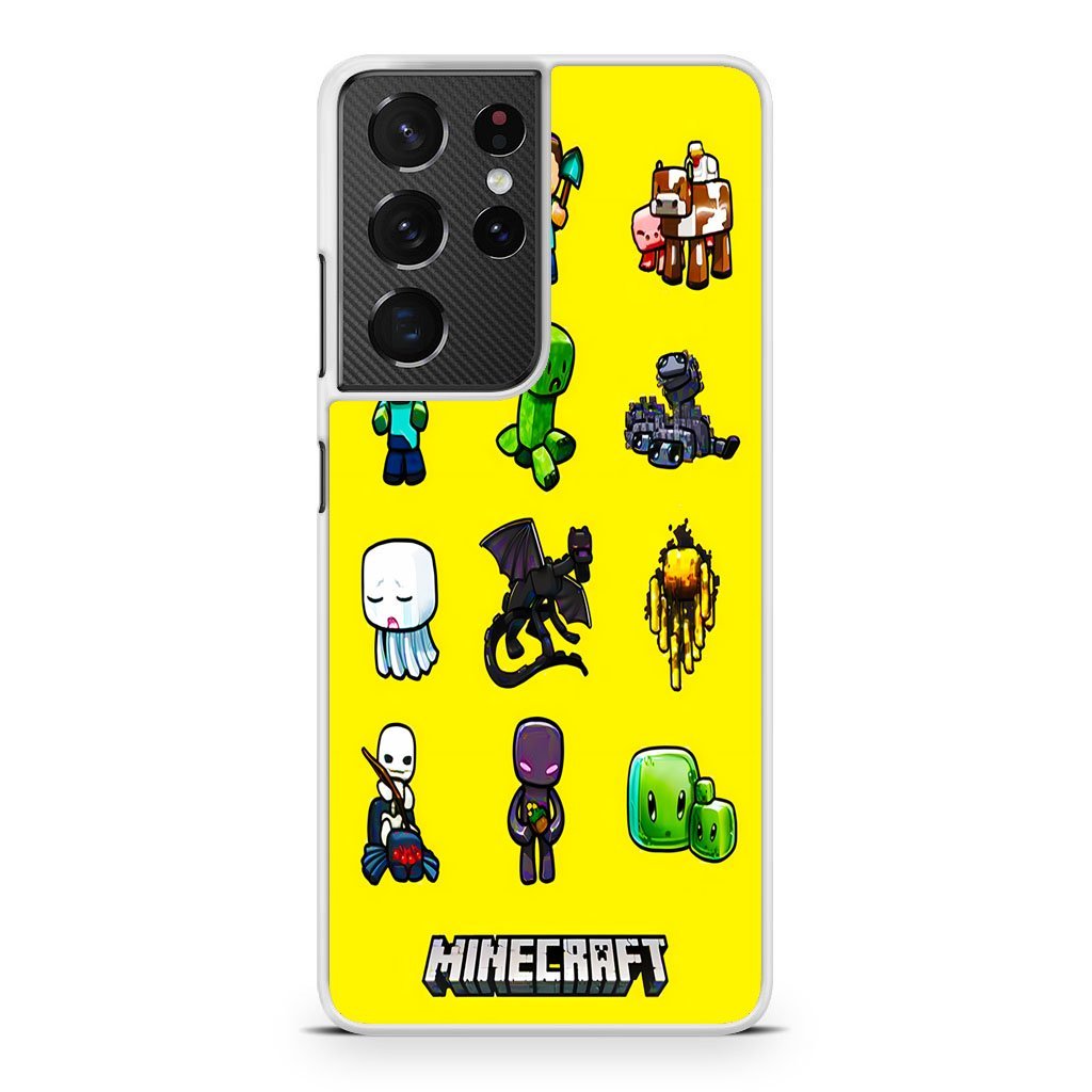 Minecraft Mini Characters Samsung Galaxy S21 / S21 Plus / S21 Ultra / S21 FE Case - Image 2