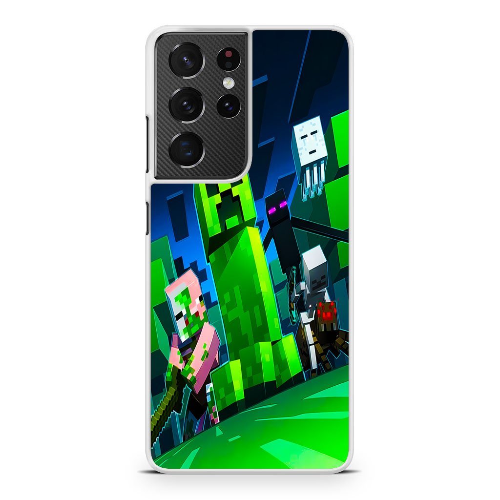 Minecraft Monsters Samsung Galaxy S21 / S21 Plus / S21 Ultra / S21 FE Case - Image 2