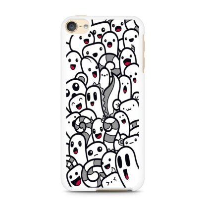 Mini Monster Black White iPod Touch 6 / 7 Case - Image 2