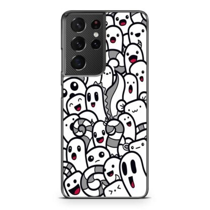 Mini Monster Black White Samsung Galaxy S21 / S21 Plus / S21 Ultra / S21 FE Case