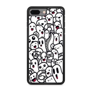 Mini Monster Black White iPhone 7 Plus / 8 Plus Case