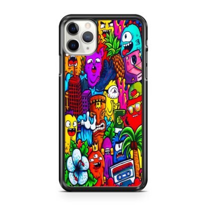 Mini Monster Doodle Collage iPhone 12 / 12 Pro / 12 Pro Max / 12 Mini Case