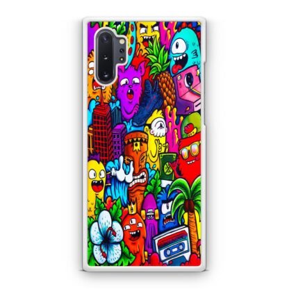 Mini Monster Doodle Collage Samsung Galaxy Note 10 / Note 10 Plus Case - Image 2