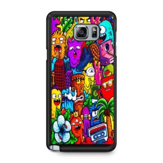 Mini Monster Doodle Collage Samsung Galaxy Note 5 Case