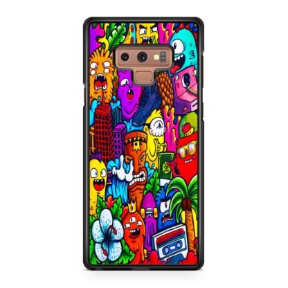 Mini Monster Doodle Collage Samsung Galaxy Note 9 Case