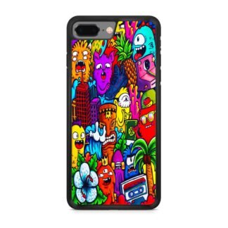 Mini Monster Doodle Collage iPhone 7 Plus / 8 Plus Case