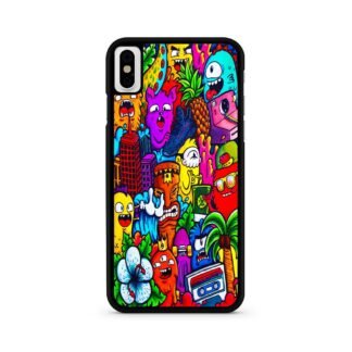 Mini Monster Doodle Collage iPhone X / XR / XS / XS Max Case