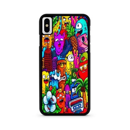 Mini Monster Doodle Collage iPhone X / XR / XS / XS Max Case