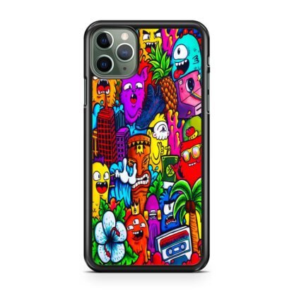 Mini Monster Doodle Collage iPhone 15 / 15 Plus / 15 Pro / 15 Pro Max Case