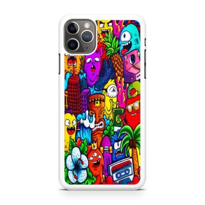 Mini Monster Doodle Collage iPhone 15 / 15 Plus / 15 Pro / 15 Pro Max Case - Image 2