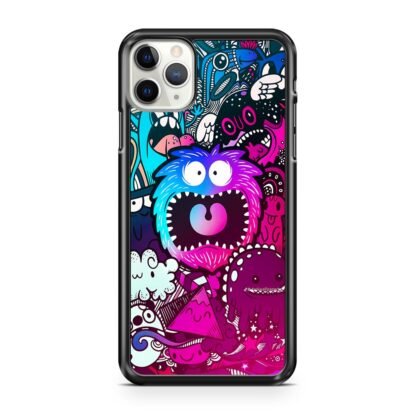 Mini Monster Scream Doodle Collage iPhone 12 / 12 Pro / 12 Pro Max / 12 Mini Case