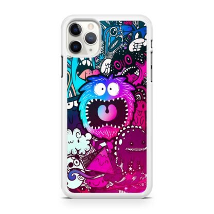 Mini Monster Scream Doodle Collage iPhone 12 / 12 Pro / 12 Pro Max / 12 Mini Case - Image 2