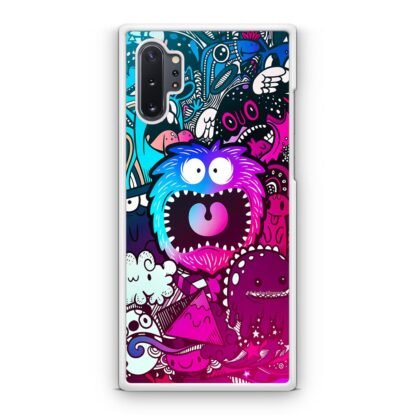 Mini Monster Scream Doodle Collage Samsung Galaxy Note 10 / Note 10 Plus Case - Image 2
