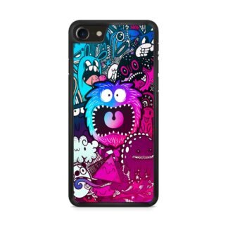Mini Monster Scream Doodle Collage iPhone 7 / 8 / SE 2020 / SE 2022 Case