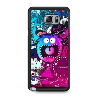 Mini Monster Scream Doodle Collage Samsung Galaxy Note 5 Case