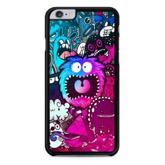 Mini Monster Scream Doodle Collage iPhone 6 / 6S / 6 Plus / 6S Plus Case