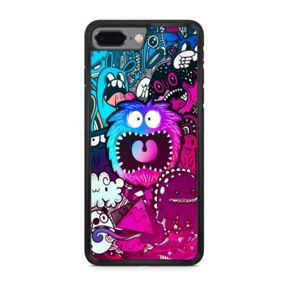 Mini Monster Scream Doodle Collage iPhone 7 Plus / 8 Plus Case