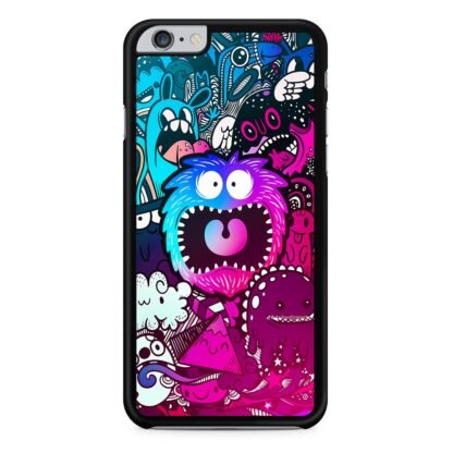 Mini Monster Scream Doodle Collage iPhone 6 / 6S / 6 Plus / 6S Plus Case