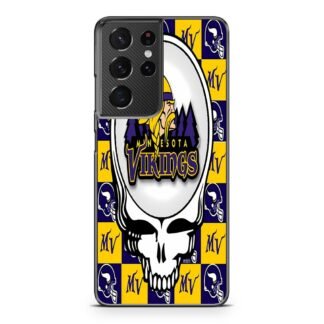 Minnesota Vikings Skull Logo Samsung Galaxy S21 / S21 Plus / S21 Ultra / S21 FE Case