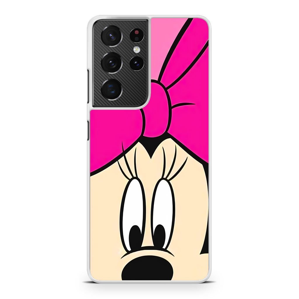 Minnie Mouse Pink Ribbon Samsung Galaxy S21 / S21 Plus / S21 Ultra / S21 FE Case - Image 2