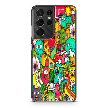 Monster Kid Doodle Samsung Galaxy S21 / S21 Plus / S21 Ultra / S21 FE Case