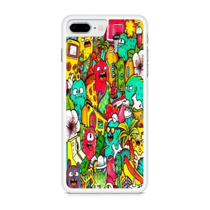 Monster Kid Doodle iPhone 7 Plus / 8 Plus Case - Image 2