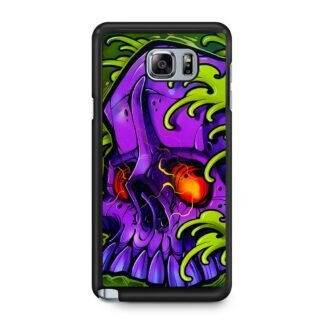 Monster Skull Green Slime Samsung Galaxy Note 5 Case