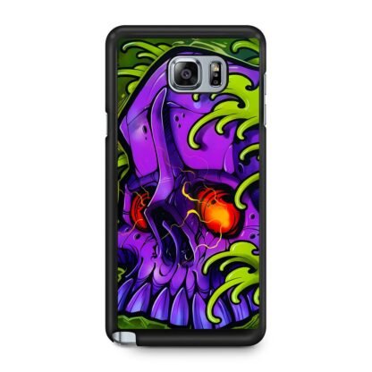 Monster Skull Green Slime Samsung Galaxy Note 5 Case