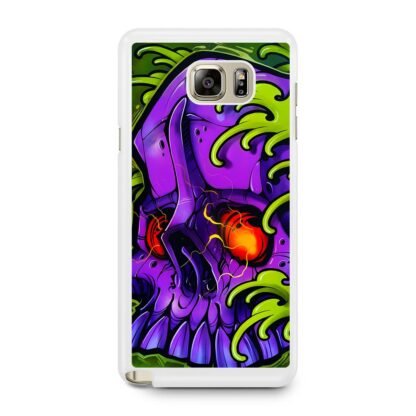 Monster Skull Green Slime Samsung Galaxy Note 5 Case - Image 2