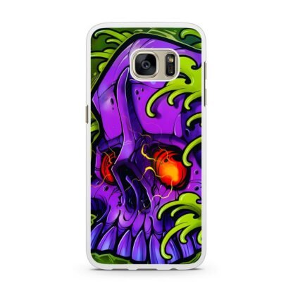 Monster Skull Green Slime Samsung Galaxy S7 / S7 Edge Case - Image 2