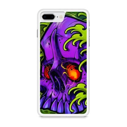 Monster Skull Green Slime iPhone 7 Plus / 8 Plus Case - Image 2