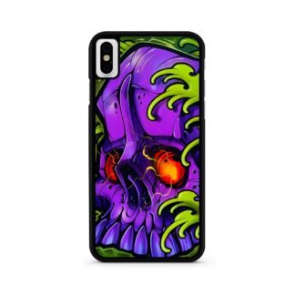 Monster Skull Green Slime iPhone X / XR / XS / XS Max Case