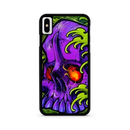 Monster Skull Green Slime iPhone X / XR / XS / XS Max Case