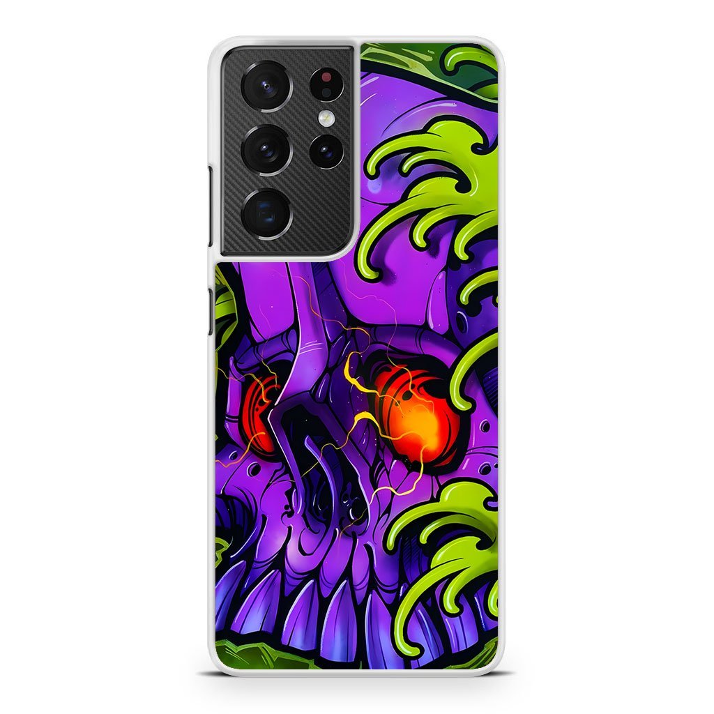 Monster Skull Green Slime Samsung Galaxy S21 / S21 Plus / S21 Ultra / S21 FE Case - Image 2