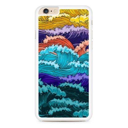 Multi Wave Colorful Art iPhone 6 / 6S / 6 Plus / 6S Plus Case - Image 2