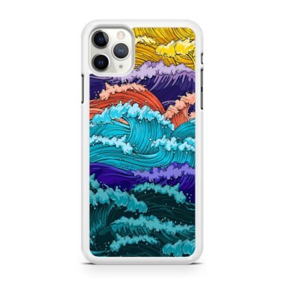 Multi Wave Colorful Art iPhone 12 / 12 Pro / 12 Pro Max / 12 Mini Case - Image 2