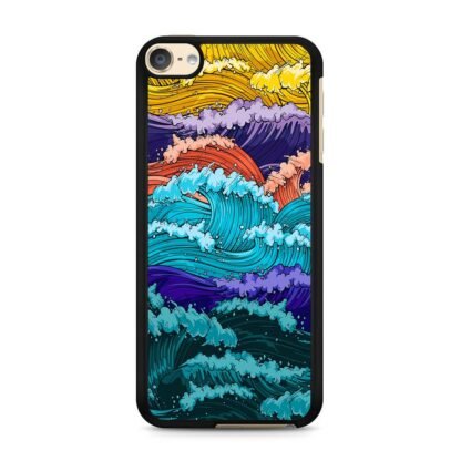Multi Wave Colorful Art iPod Touch 6 / 7 Case